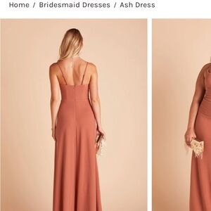 Birdy Grey Backless Ash Dress in CREPE TERRACOTTA